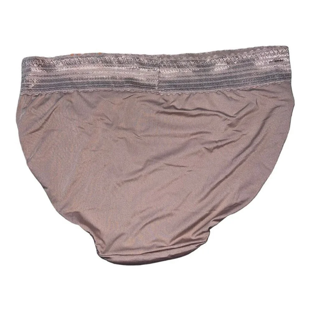 NWT WARNERS No Muffin Top Microfiber With Lace Hi-Cut Panties 3XL Size 10